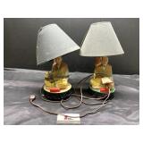 Vintage Hakata doll lamps