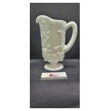 Milk glass harvest pitcher