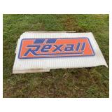 Rexall plastic sign