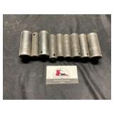 Deep well sockets 1/2 in drive