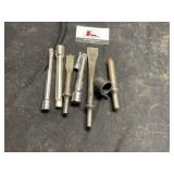 Air Chisel heads and socket drive extensions