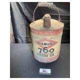 Diamond 760 motor oil can
