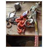 Come along and chain hooks