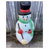 Snowman blow mold