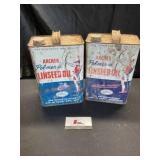 Archer Linseed oil cans