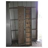 Two aluminum frame /Wood Scaffolding Planks