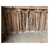 Vintage milking stations and harnesses