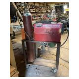 Century wire feed welder, cart and tank