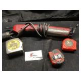 Work light and tape measures