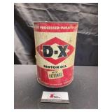 D X motor oil can