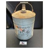 Galvanized Diamond oil can