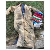 Carhardt coveralls ( need washed) and Joshï¿½s shall