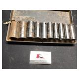 Pittsburgh SAE 1/2in drive deep well sockets