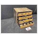 Organizer, brass fittings