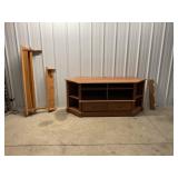 TV Stand Shelving Unit w/Drawers & Misc wall