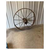 Antique steel wheel