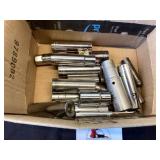 Deep well sockets 1/2 in drive standard and metric