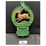 Cast iron John Deere wall pocket
