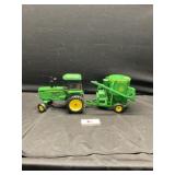 John Deere Tractor and Grinder Mixer