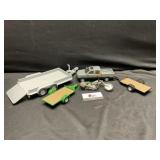 Truck trailers and motorcycle