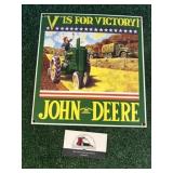 John Deere Modern Enamel Sign