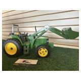 John Deere 6410 and 640 loader