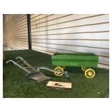 John Deere Plow and Wagon