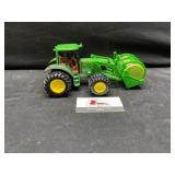John Deere 7220 loader with bale carrier