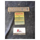 Vocational Ag metal sign, Wallace publishing