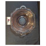 Mayfair Open Rose pink depression 10" Vegetable