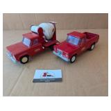 Small Tonka Jeep Truck and Tonka Jeep Cement