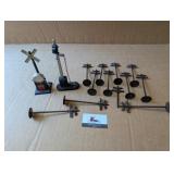 Marx RR Xing sign, telephone poles, Lionel No.