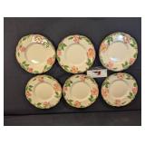 Franciscan Dessert Rose 6-1/4" salad plates (6)