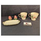 Franciscan Dessert Rose S&P, 2 coffee cups,