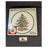 Spode Christmas Tree 10" dinner plates (4)