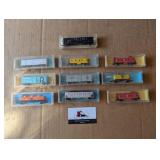 10 N scale cars- 9 Atlas, 1 Roadhouse
