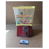Gumball machine (metal base, plastic top, no key