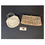 Vintage beaded clutch purses