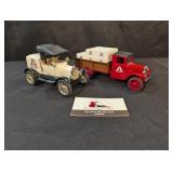 Ertl Big A Auto Parts Model T and Hawkeye banks