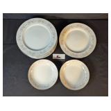 Maria China 8 plates, 2 bowls (Japan)