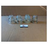 Glass insulators (4)