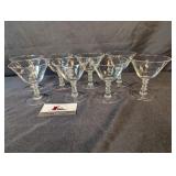 Caprice Crystal cocktail/martini glasses (8)