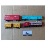 4 Bachman HO Scale Engine/cars