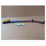 HO Scale Lot Tender & 3 flatbed cars