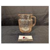 Mayfair Open Rose pink depression 6" pitcher