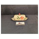 Franciscan Dessert Rose covered butter dish