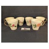 Franciscan Dessert Rose coffee/tea cups (6)