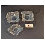 Caprice bowls  2- 5", 1- 4"