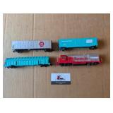 4 Bachman HO Scale Engine/cars