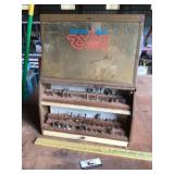 Skill, router, bits display case approximately 1